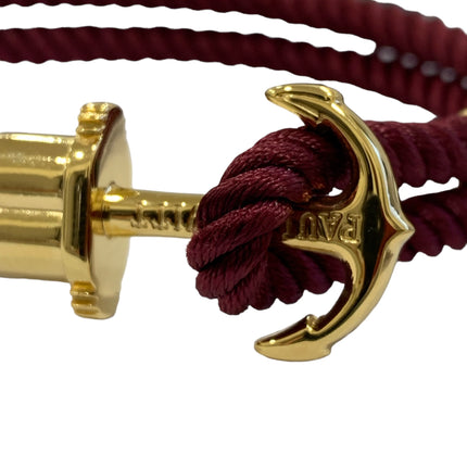 Bracciale Uomo Paul Hewitt Ottone Plastica Riciclata Bordeaux 21cm