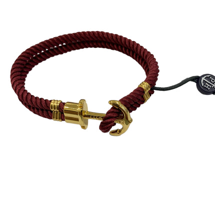 Bracciale Uomo Paul Hewitt Ottone Plastica Riciclata Bordeaux 21cm