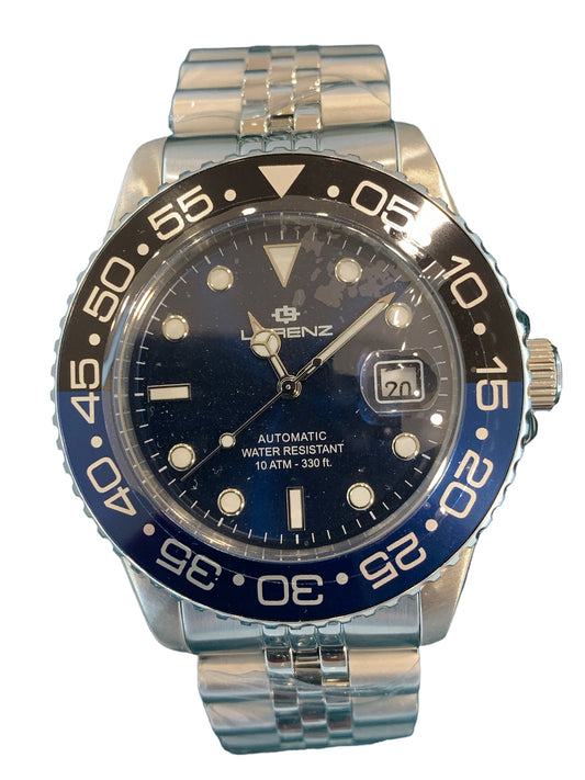 Orologio Automatico Sportivo Uomo Lorenz Miyota Data Acciaio 43 mm