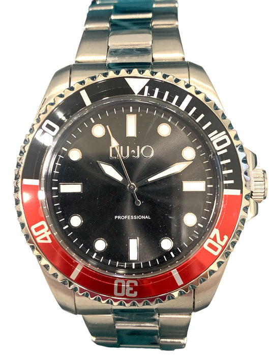 Orologio uomo LIUJO Quarzo Pepsi Acciaio quadrante Nero TLJ2122