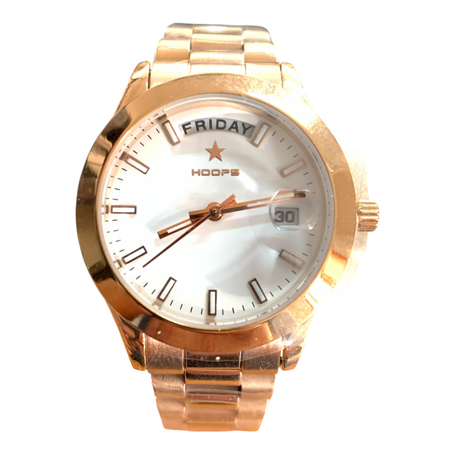 Orologio Donna Hoops Day Date 2620L-Rg03 Acciaio IP Rosè 33mm Quarzo