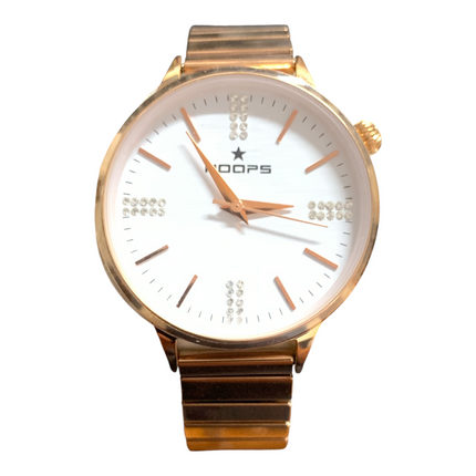 Orologio Donna Hoops 2613LD-RG01 Acciaio Dorato Zirconi Elastico 34mm