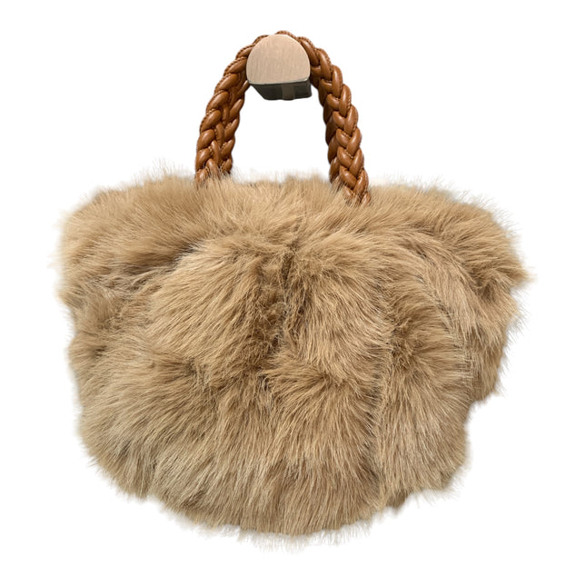 Borsa Donna Maxfly Sintetico Marrone Manici Intrecciati Tracolla DW27kakhi