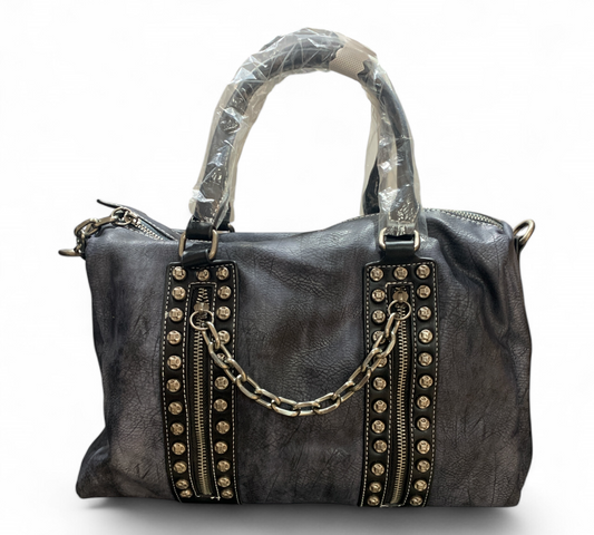 Phil Firenze Borsa A Spalla Da Donna Sintetico Pelle Blu Con Tracolla