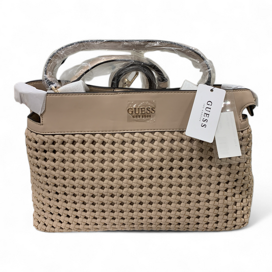 Guess Borsa A Spalla Da Donna Beige Eco Pelle Tracolla Sottocosto