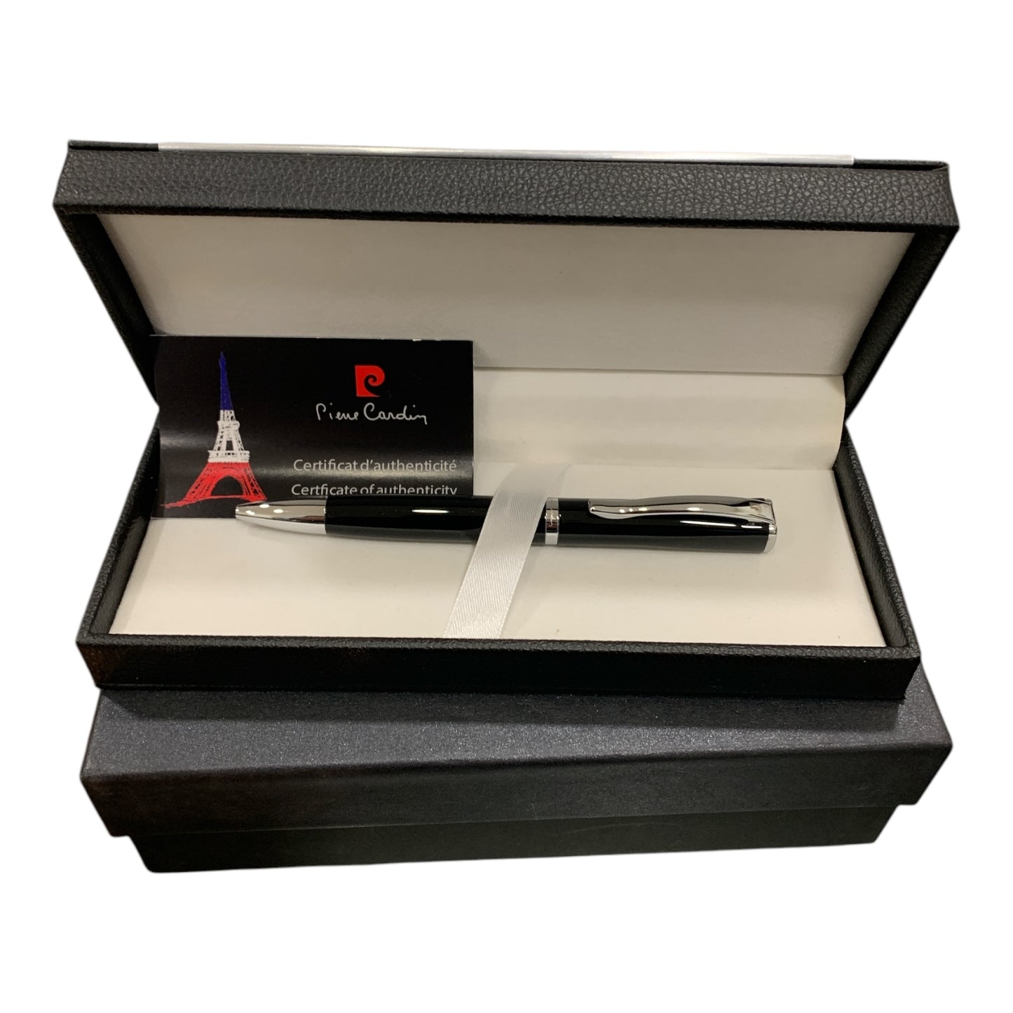 Penna Ballpoint Pierre Cardin in Metallo Lucido Nero Astuccio Elegante Sottocosto