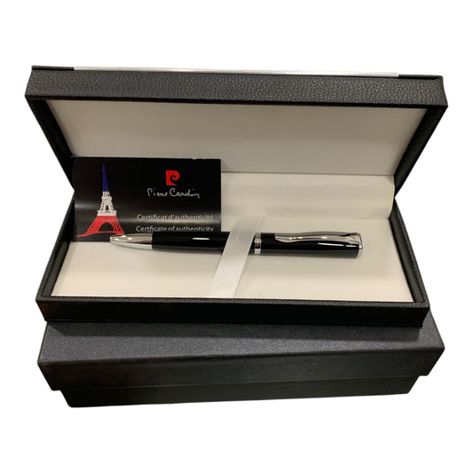 Penna Ballpoint Pierre Cardin in Metallo Lucido Nero Astuccio Elegante Sottocosto