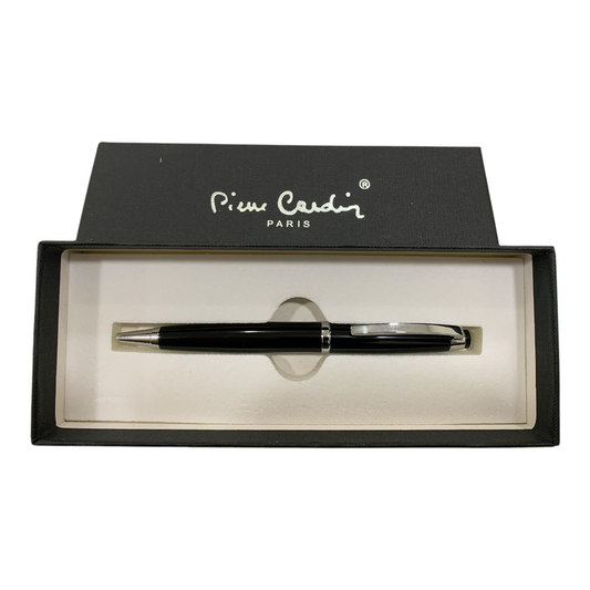 Penna a Sfera Pierre Cardin Corpo in metallo nero logo