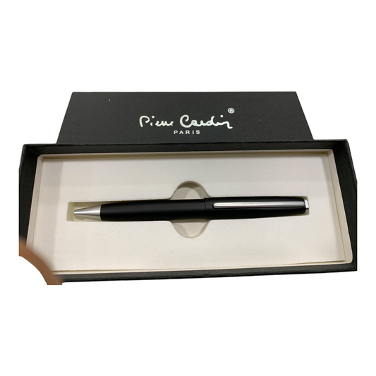 Penna Roller Pierre Cardin Corpo In Metallo Nero Opaco