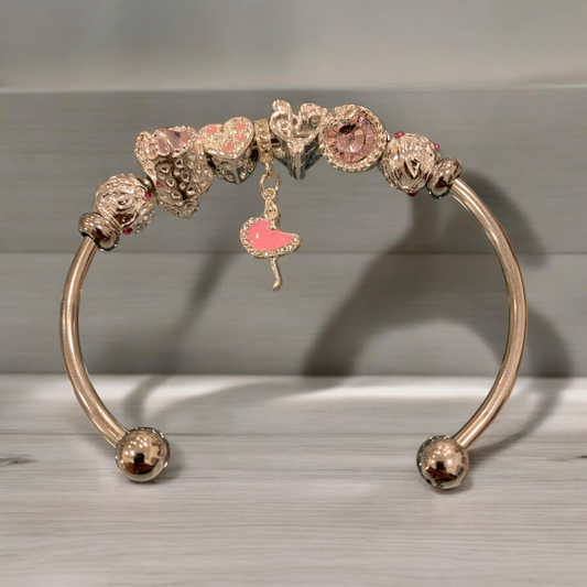 Bracciale Rigido In Metallo Con Charms Applicati E Pendente DIDOFA' Per Donna