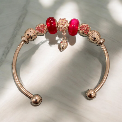 Bracciale Rigido In Metallo Con Charms Applicati E Pendente DIDOFA' Per Donna