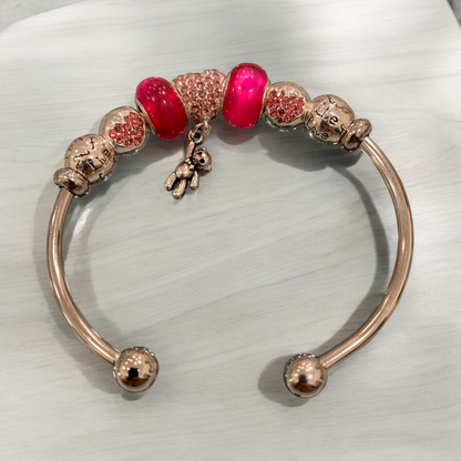 Bracciale Rigido In Metallo Con Charms Applicati E Pendente DIDOFA' Per Donna