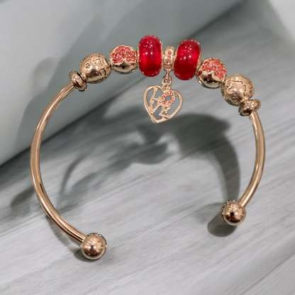 Bracciale Rigido In Metallo Con Charms Applicati E Pendente DIDOFA' Per Donna