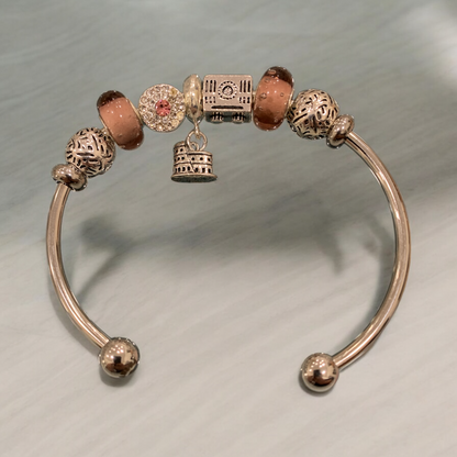 Bracciale Rigido In Metallo Con Charms Applicati E Pendente DIDOFA' Per Donna