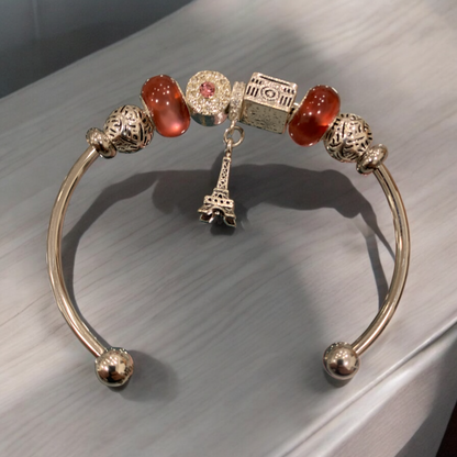 Bracciale Rigido In Metallo Con Charms Applicati E Pendente DIDOFA' Per Donna