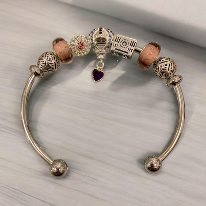 Bracciale Rigido In Metallo Con Charms Applicati E Pendente DIDOFA' Per Donna