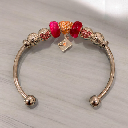 Bracciale Rigido In Metallo Con Charms Applicati E Pendente DIDOFA' Per Donna
