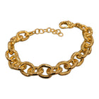 Bracciale Donna Acciaio Dorato Lumina Catena Intrecciata Regolabile