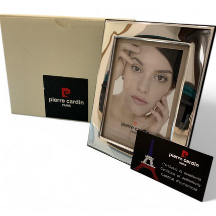 Cornice Pierre Cardin Lisse Argento 9x13 cm Originale con Scatola e Certificato
