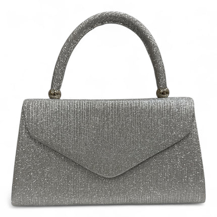 Borsa da Cerimonia Donna Glitterata a Mano - Elegante Oro e Argento