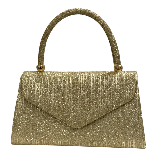 Borsa da Cerimonia Donna Glitterata a Mano - Elegante Oro e Argento