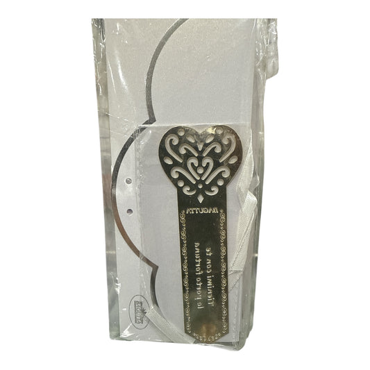 Segnalibro Bagutta in metallo argentato portafortuna – Gufo, Albero, Cuore, Farfalla, Arabesco – idea regalo
