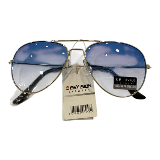 Occhiali da Sole Aviator See Vision Lenti Blu Specchiate UV400 Unisex