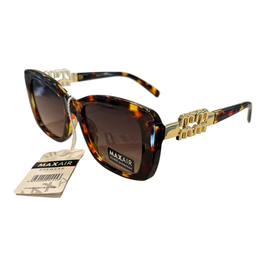 Occhiali da Sole Donna Maxair Maculati UV400 Eleganti con Dettagli Oro