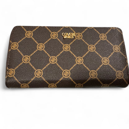 Portafoglio Donna Enrico Coveri World Coffee Pelle Sintetica Doppia Chiusura