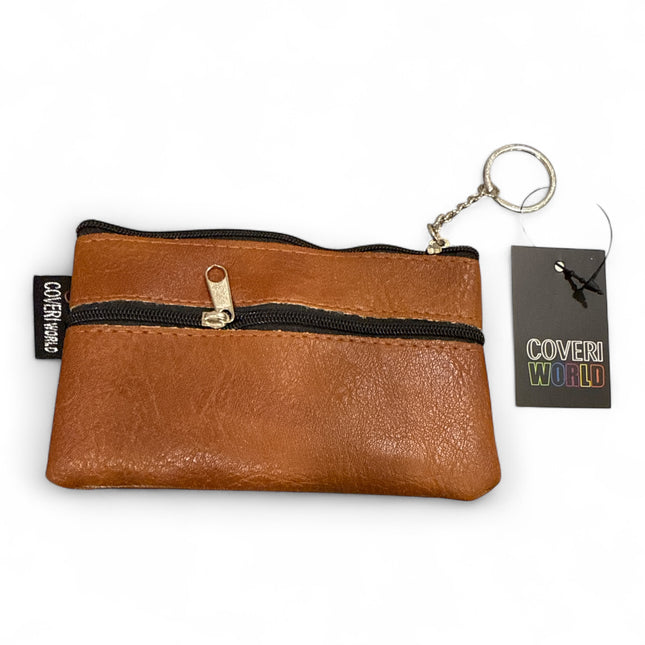 Nuovo Coveri World Borsello Portachiavi Ecopelle Multitasche Uomo Compatto