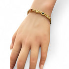 Bracciale Tennis donna elegante cristalli colorati placcato oro/argento moda lusso