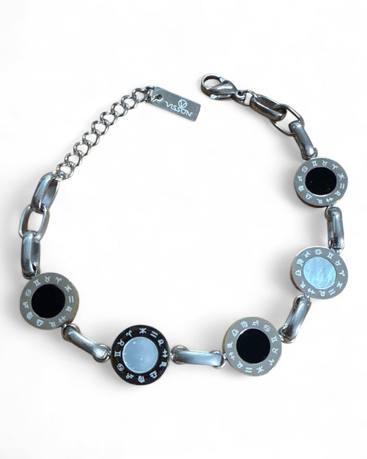 Bracciale Donna Oro/Argento Simboli Zodiacali | Gioiello Elegante Regolabile