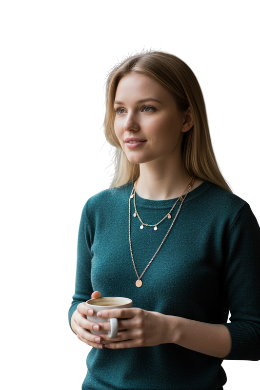 Collana 2Jewels doppia in acciaio 316L con cristalli – anallergica donna