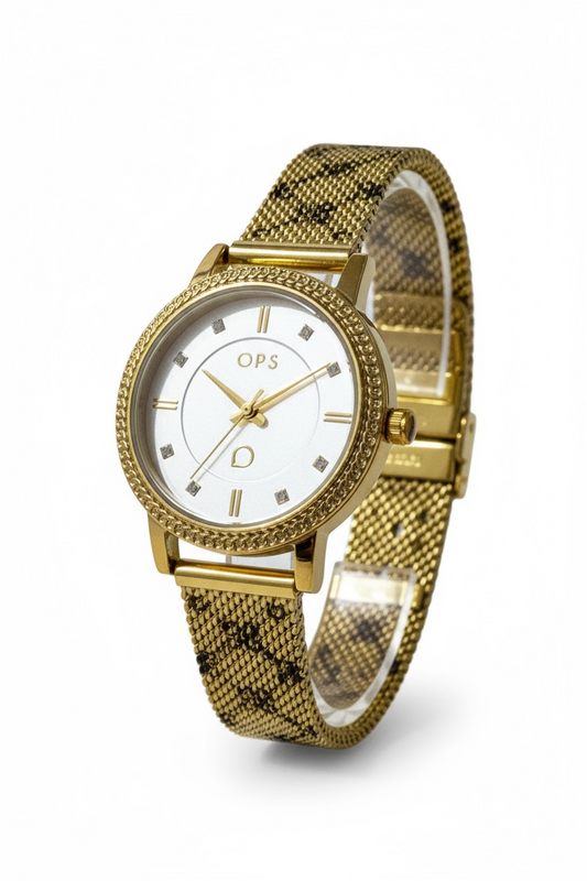 Orologio Donna OpsObjects Romantic Dream Acciaio PVD Oro 30mm