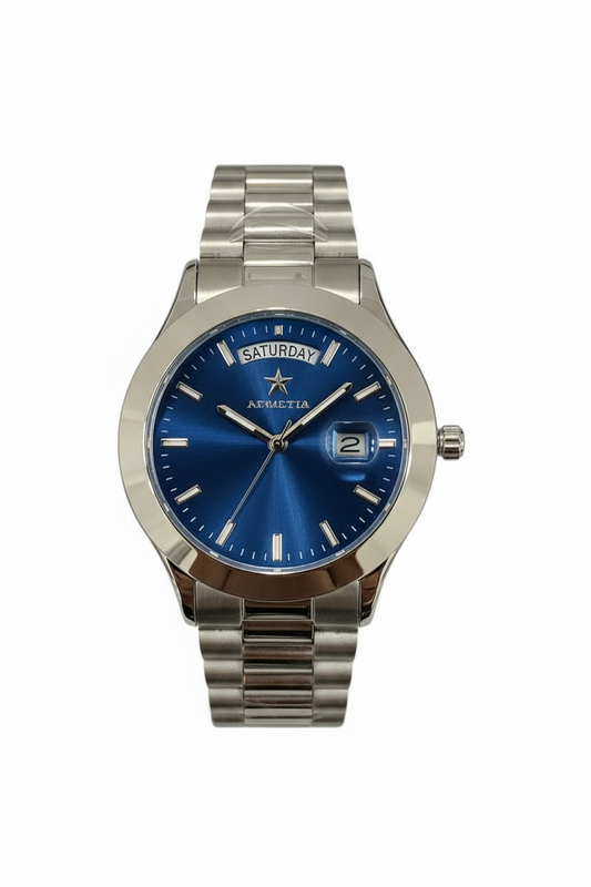 Orologio Uomo Hoops 2620M-S03 - Acciaio Quadrante Blu Day-Date
