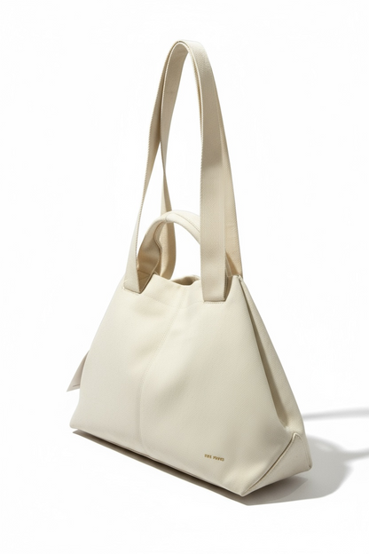 NUOVO Regina Schrecker Borsa Donna Ecopelle Beige con Tracolla Elegante