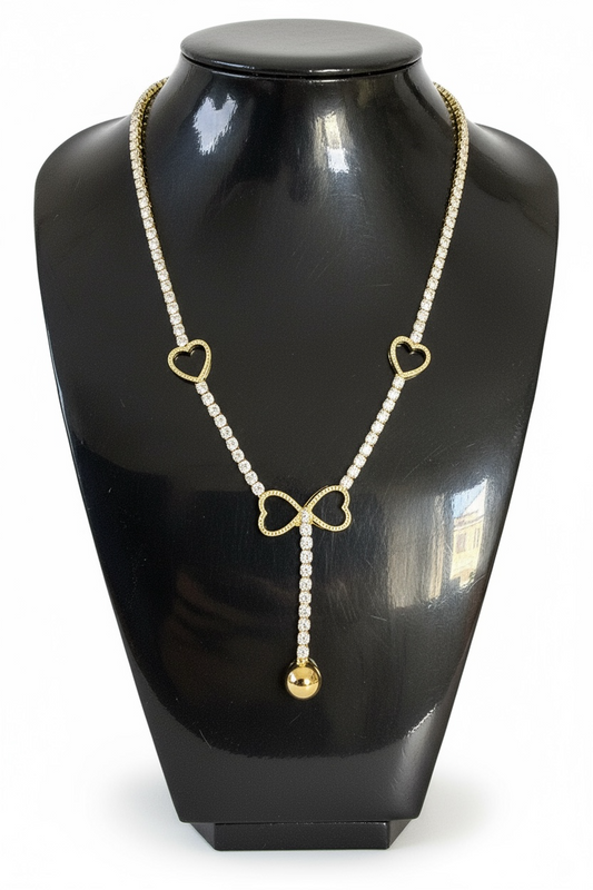 Collana Tennis Donna in Rame con Zirconi Brillanti - Eleganza Classica