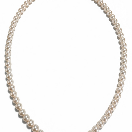 Collana Donna Shelly Perle Vetro Rosa Chiusura Magnetica Zirconi 2 Misure