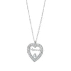 Collana Donna Acciaio Inox Cuore Mamma Zirconi Pendente Elegante