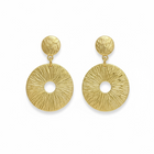 Orecchini Donna Shelly Cerchio Martellato Acciaio Vintage Chic Argento