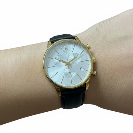 Orologio Uomo Calvin Klein K2G275C6 Acciaio Quadrante Argento Swiss Made