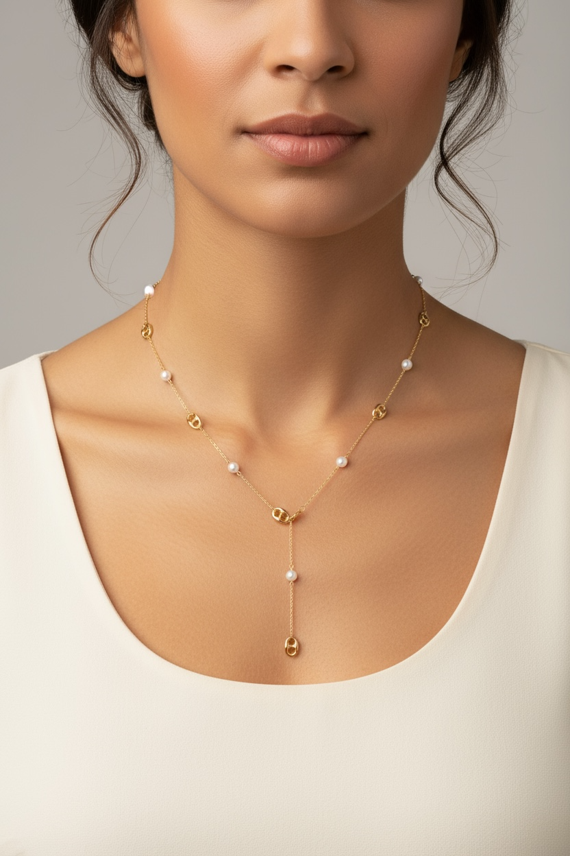 NUOVO Collana Donna Acciaio 316L Anallergico Design Moderno Elegante