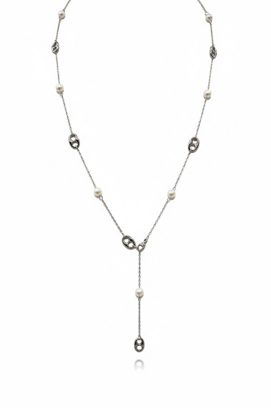 NUOVO Collana Donna Acciaio 316L Anallergico Design Moderno Elegante