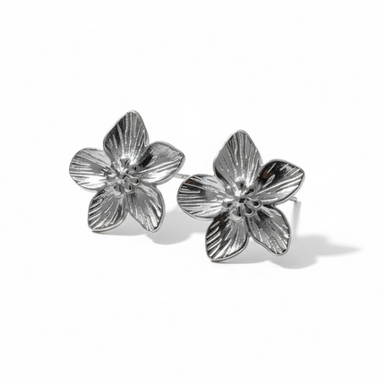 Orecchini Donna Shelly Fiore Stud Acciaio Inox Anallergici Gold Silver