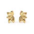 Orecchini Donna Shelly Acciaio Inossidabile Foglie Fiori Stud Gold