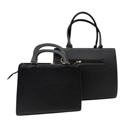 Renato Balestra borsa grande pelle nera maculato tracolla regolabile donna
