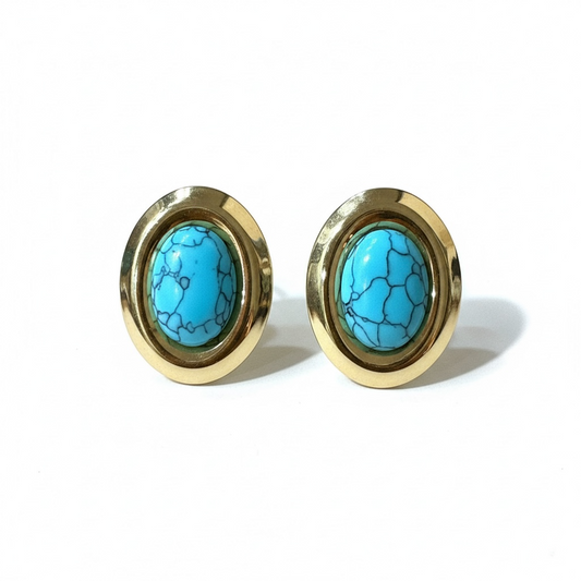 Orecchini Donna Shelly Acciaio Pietra Turchese TAT-SHORSTEELROCK-01