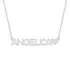 Collana Donna Acciaio Inox 316L Nome Personalizzato Cuore 45cm