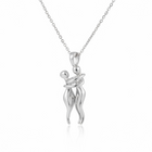 Collana Coppia Abbraccio Ciondolo Pendente Amore Argento Oro Idea Regalo