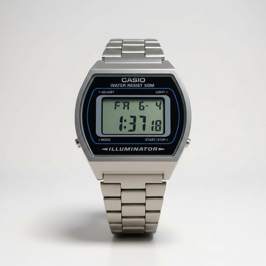 Casio B640WD-1AVEF Orologio Digitale Uomo Acciaio Retro Illuminator